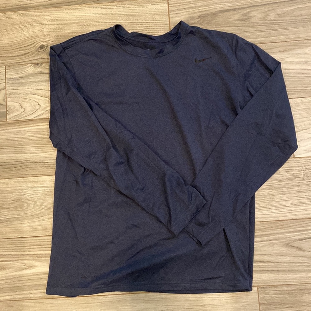 Long Sleeve Nike Dri-Fit Navy